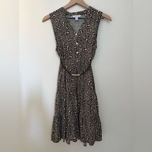 Nine West Black and Cream Mini Dress